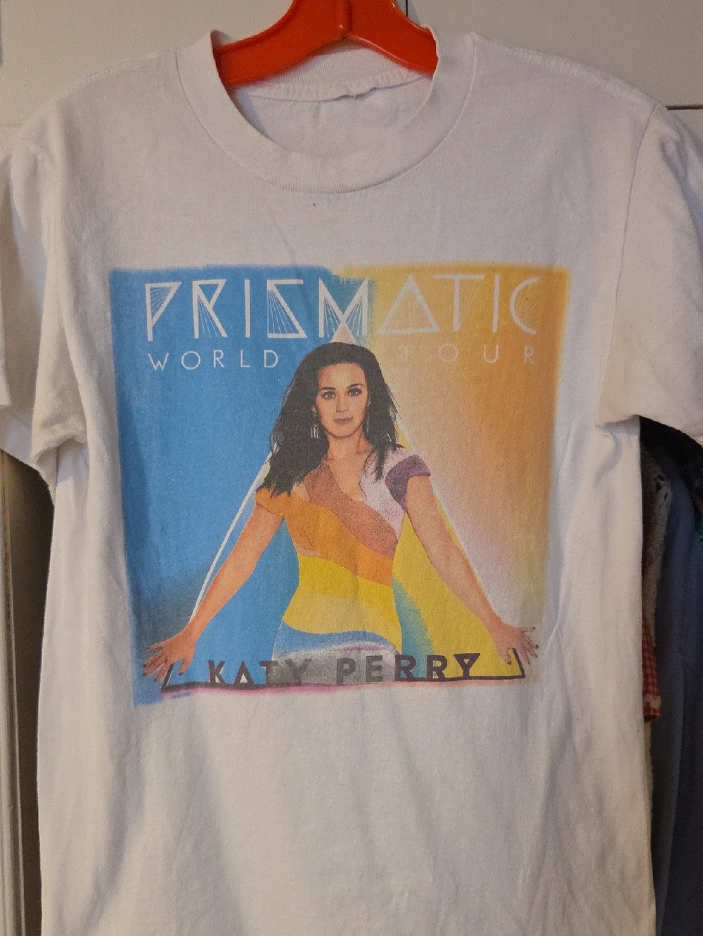 Katy Perry Prismatic World Tour White Graphic Tee